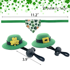Vehomy bandana dragon barbu Saint-Patrick, collier léger et réversible