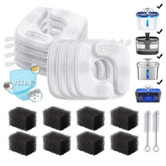 Filtres Veken pour fontaine 50oz, ensemble de 8, eau plus fraîche