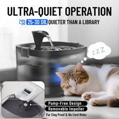 Veken fontaine-eau-chat-filtration-5-etages offre une eau plus propre et agréable.