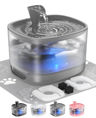Veken fontaine eau chat avec réservoir détachable, facilite le nettoyage.