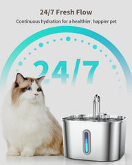 Écoulement doux de la fontaine Vekonn pour hydratation agréable
