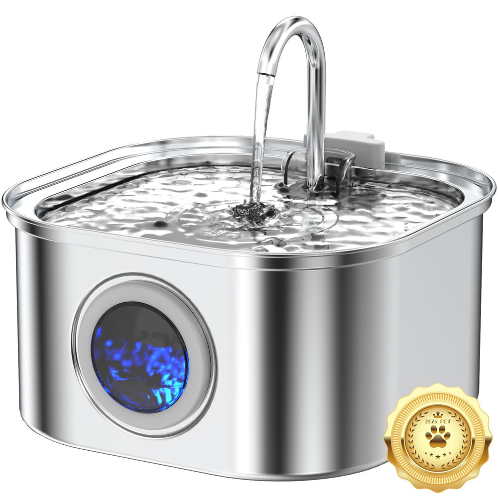 Vekonn fontaine-chat en acier inoxydable assure une hydratation fiable.