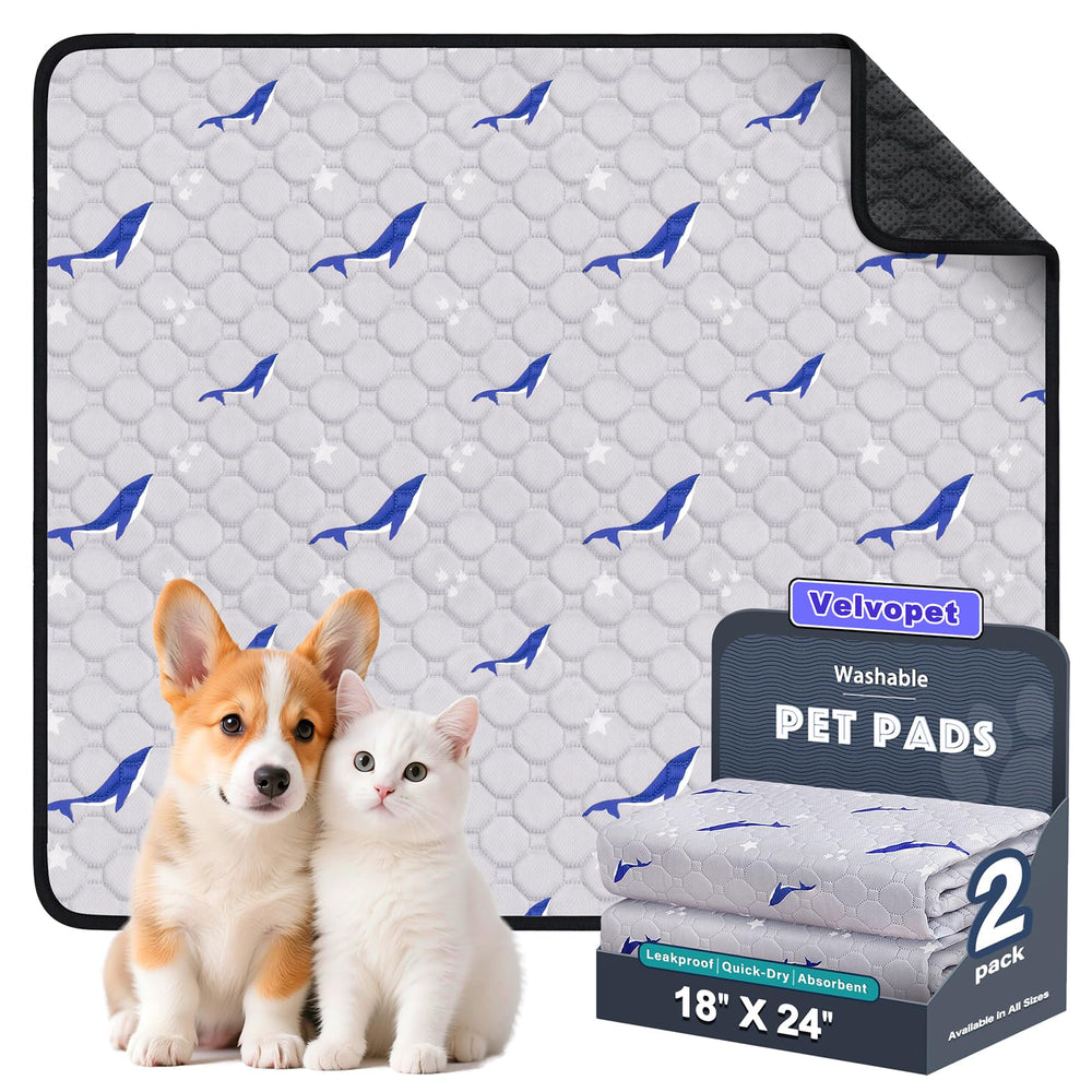 Velvopet Tapis lavables pour chiens, surface absorbante pour sols propres et secs.