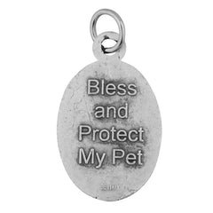 Médaille Venerare Saint François prêchant aux animaux, ornement paisible pour votre animal.