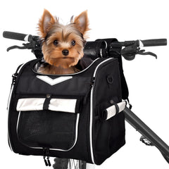 VENFOREST Panier vélo chien avant offre stabilité sécurisée pour petites races.