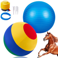 Balle cheval VercanMonth 40 pouces, visibilité accrue pour l'entraînement et le jeu.