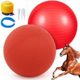Balle d'entraînement VercanMonth 40 pouces pour chevaux attire l'attention et encourage l'exercice.