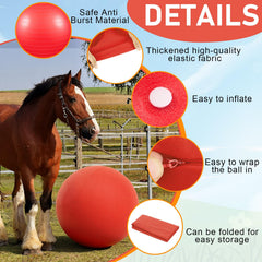 Kit complet pour chevaux: balle, housse et pompe inclus.