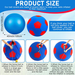 Pompe manuelle incluse avec le ballon VercanMonth, gonflage facile