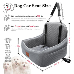 VERGODPRO siège-chien avec poches-rangement pour accessoires en voyage.