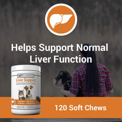 Vet Classics Liver Support — gommes molles pour chiens, administration facile.