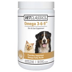 Vet Classics Omega 3-6-9 – poil-sante-poudre, pelage doux et sain.