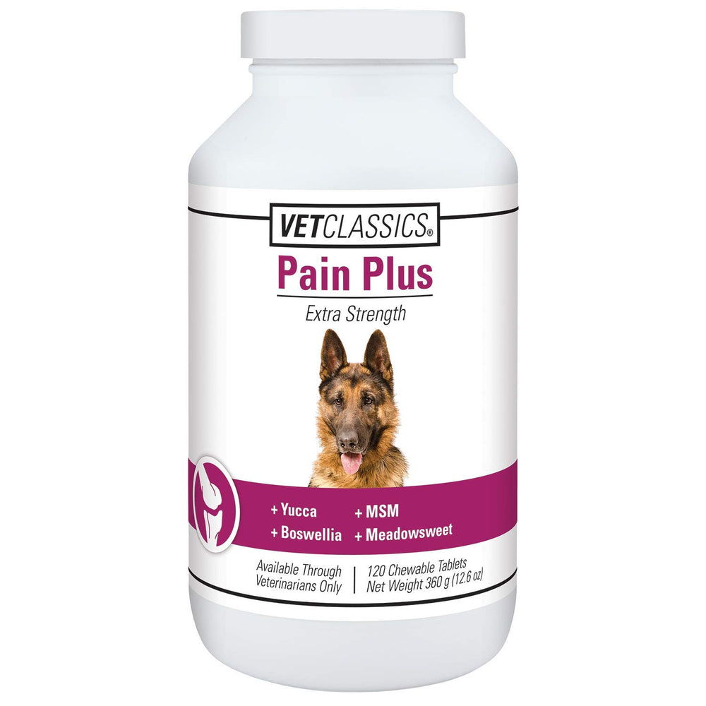 Vet Classics Pain Plus – boîte de comprimés facile à utiliser pour chien actif.