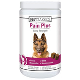 Vet Classics Pain Plus packaging: présentation claire pour repérer le produit en rayon.