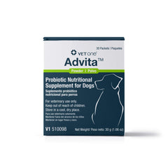 Vet One Advita sachet-probiotique chien, emballage pratique et dosage facile.