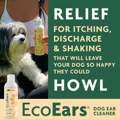 Vet Organics EcoEars gouttes pour chien, solution naturelle pour l hygiène des oreilles.