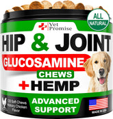 Vet Promise chanvre pour hanches: soutien mobilité des articulations chez le chien.