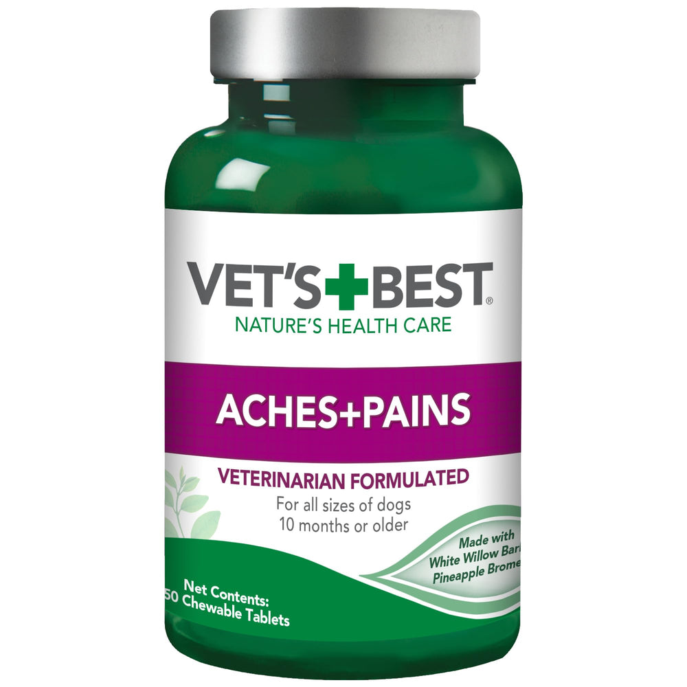 Vet’s Best Aches + Pains – bouteille de comprimés pour chiens et mobilité