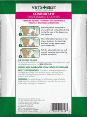 Vet’s Best Comfort Fit barrière anti-fuites: protection fiable en mobilité.