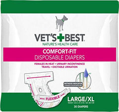 Vet’s Best Comfort Fit couches femelles grand xl: maintien sec et confort durable.
