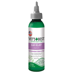 Vet's Best Lavage Oreilles — flacon goutte à goutte pour nettoyage en douceur des oreilles.