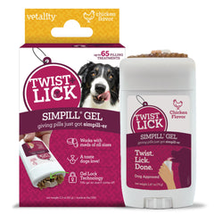 Vetality Twist Lick SimPill verrouillage gel qui maintient les pilules en place.