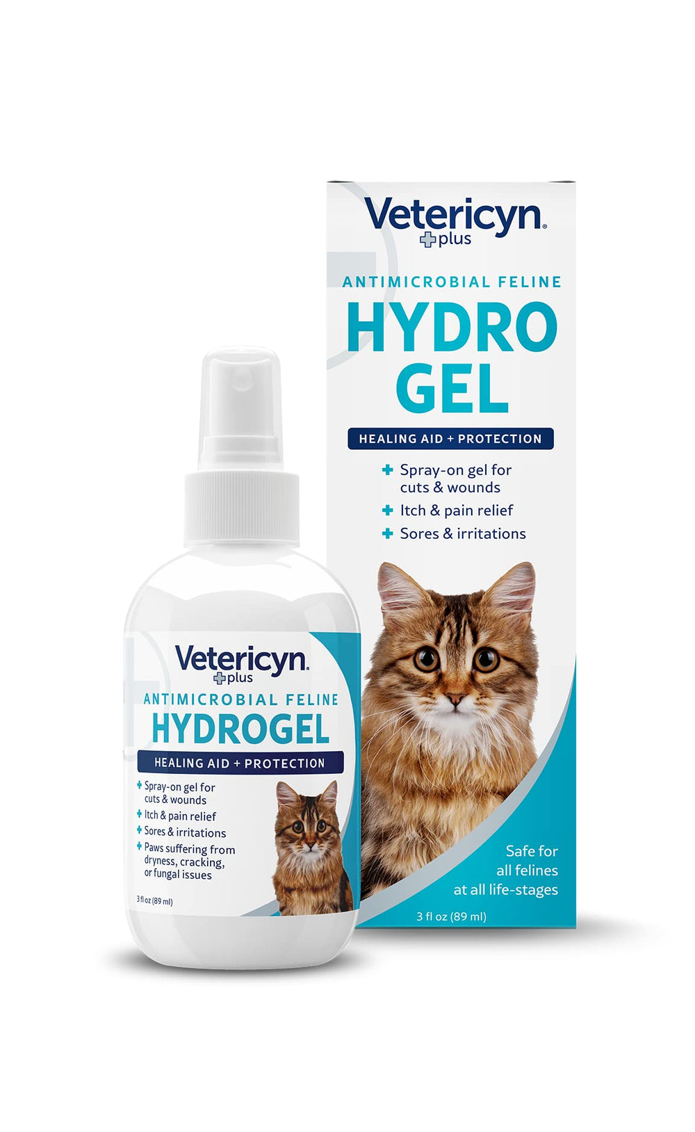 Vetericyn Plus Chat hydrogel pulvérisateur pour plaies et démangeaisons