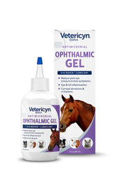 Gel oculaire Vetericyn Plus apaise les irritations oculaires du cheval.