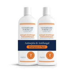 Shampoing Veterinary Formula en bouteille 16oz, conçu pour peau sensible.