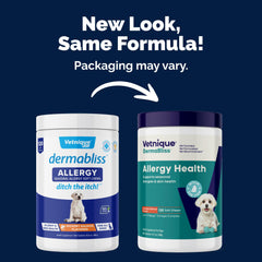 Vetnique DermaBliss – bouchées pour chien, soutien quotidien de la peau.