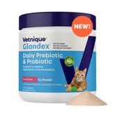 Vetnique Glandex Chat flacon-poudre-thon: soutien digestif quotidien