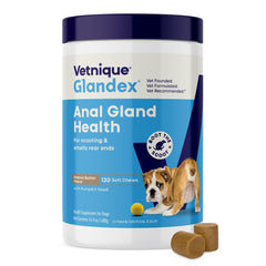 Vetnique Glandex croquettes beurre cacahuète, soutien digestif et glandes saines.