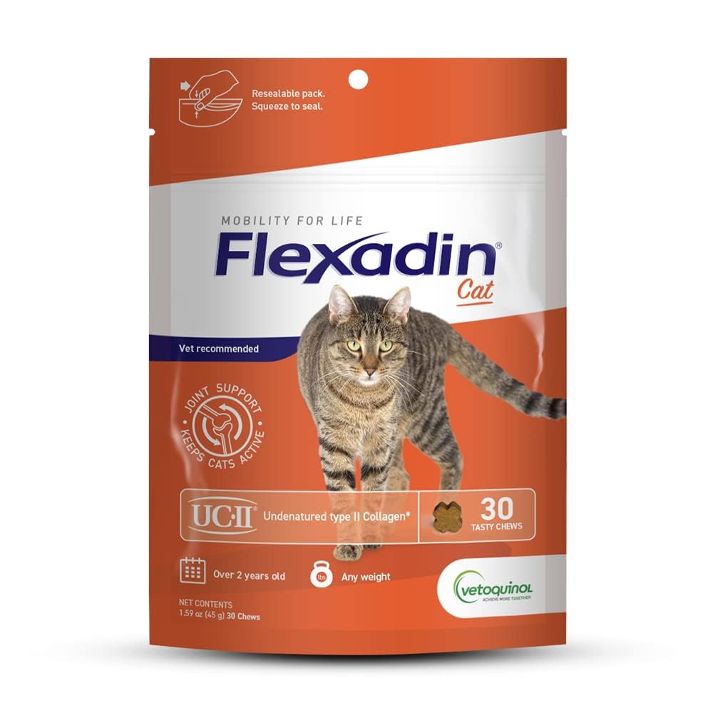 Flexadin Cat emballage et friandises, prêt à l'emploi pour le quotidien du chat.