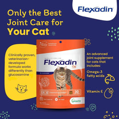 Friandise quotidienne Flexadin Cat, portion pratique pour le chat.