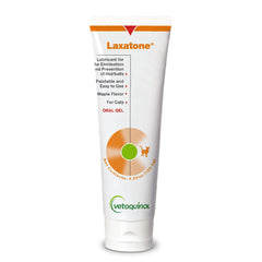 Vetoquinol Laxatone sur flacon érable pour chats, aide potentielle au passage des poils.