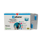 Boîte Zylkene de Vetoquinol avec capsules pour chiens.