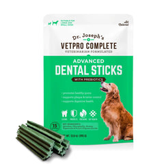 VetPro Complete: boîte de 15 bâtons dentaires pour soutenir l'hygiène dentaire et une haleine fraîche.