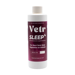 Flacon 240 ml VETR Sommeil, gouttes faciles à administrer pour chiens et chats.