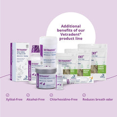 Arôme végétal des Vetradent Veggie Dental Chews offre une sensation agréable.