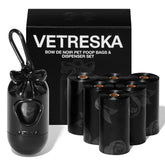 Distributeur Vetreska avec clip d'attache, pratique pour promenades.