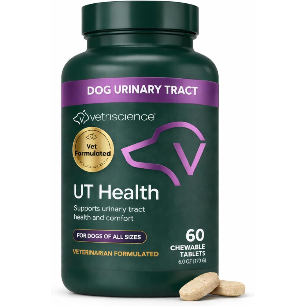 VETRISCIENCE Quick Action UT Health – comprimés goût fumé, soulagement rapide pour chien.