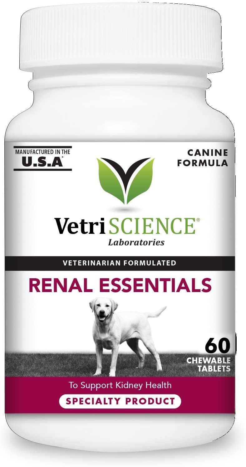 VetriScience Kidney Health, comprimés à croquer pour chien, soutien rénal potentiel et hydratation.