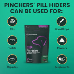 VETRISCIENCE Pinchers deux tailles adaptées aux petits et grands pilules.