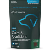 Emballage VetriScience Senior Calme et Confiant, pratique pour chiens âgés.