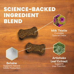 VETRISCIENCE Vitamines foie – friquettes fournissant antioxydants et protection hépatique.