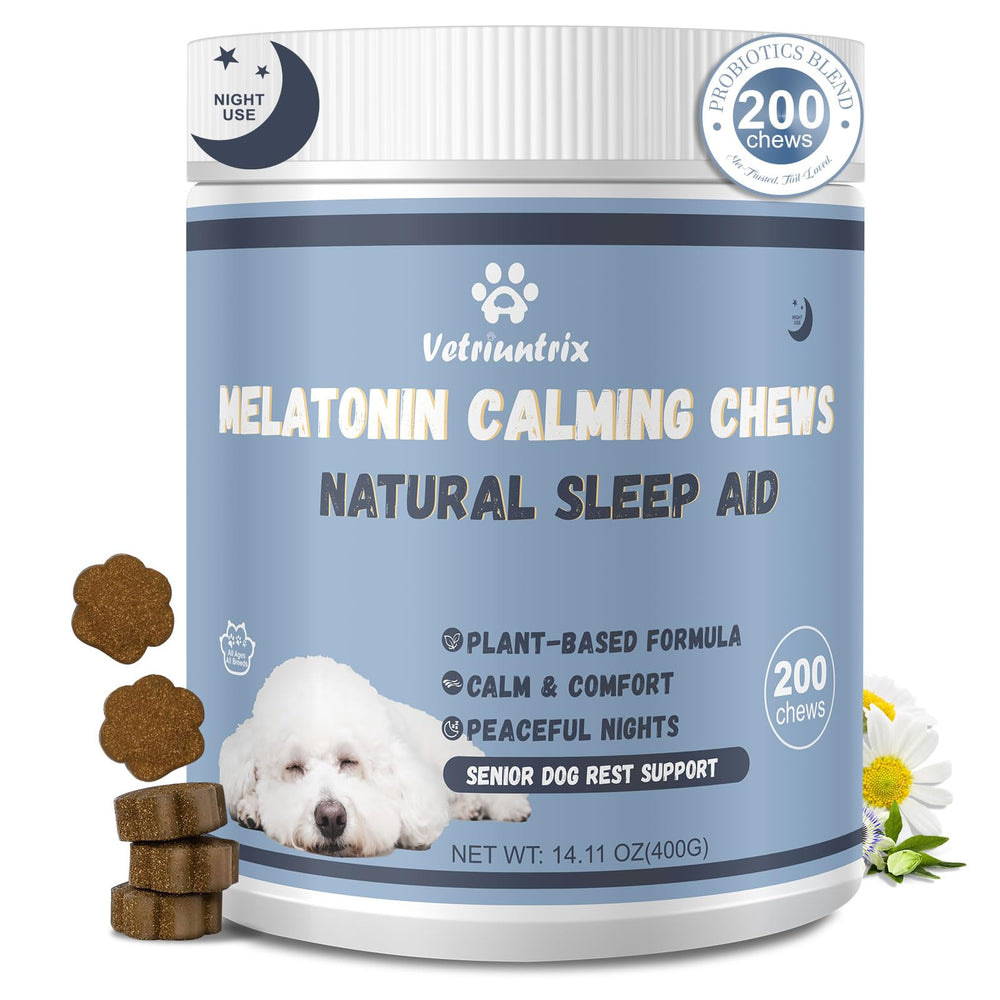 Vetriuntrix Melatonine: chien dormant, soutien sommeil paisible.