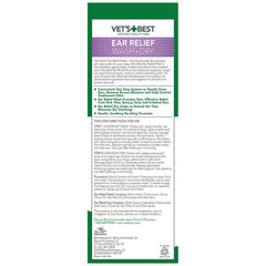 Vet's Best sechage oreilles chien – flacon prolonge la fraîcheur.