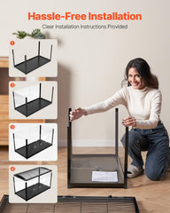 VEVOR cage hamster vue panorama : vue à 360 degrés pour suivre l’activité.