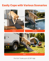 VEVOR rampe 113 kg de charge, convient pour chiens de taille moyenne à grande