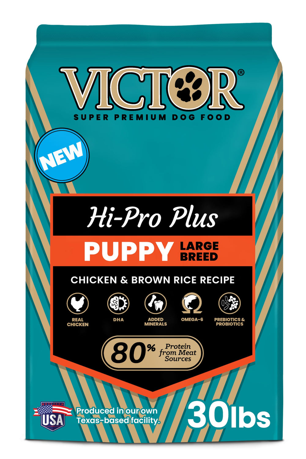 VICTOR Classic croquettes chiot grand chien soutiennent la masse musculaire maigre.